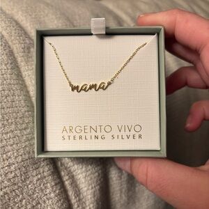Argento Vivo Gold 'mama' Necklace